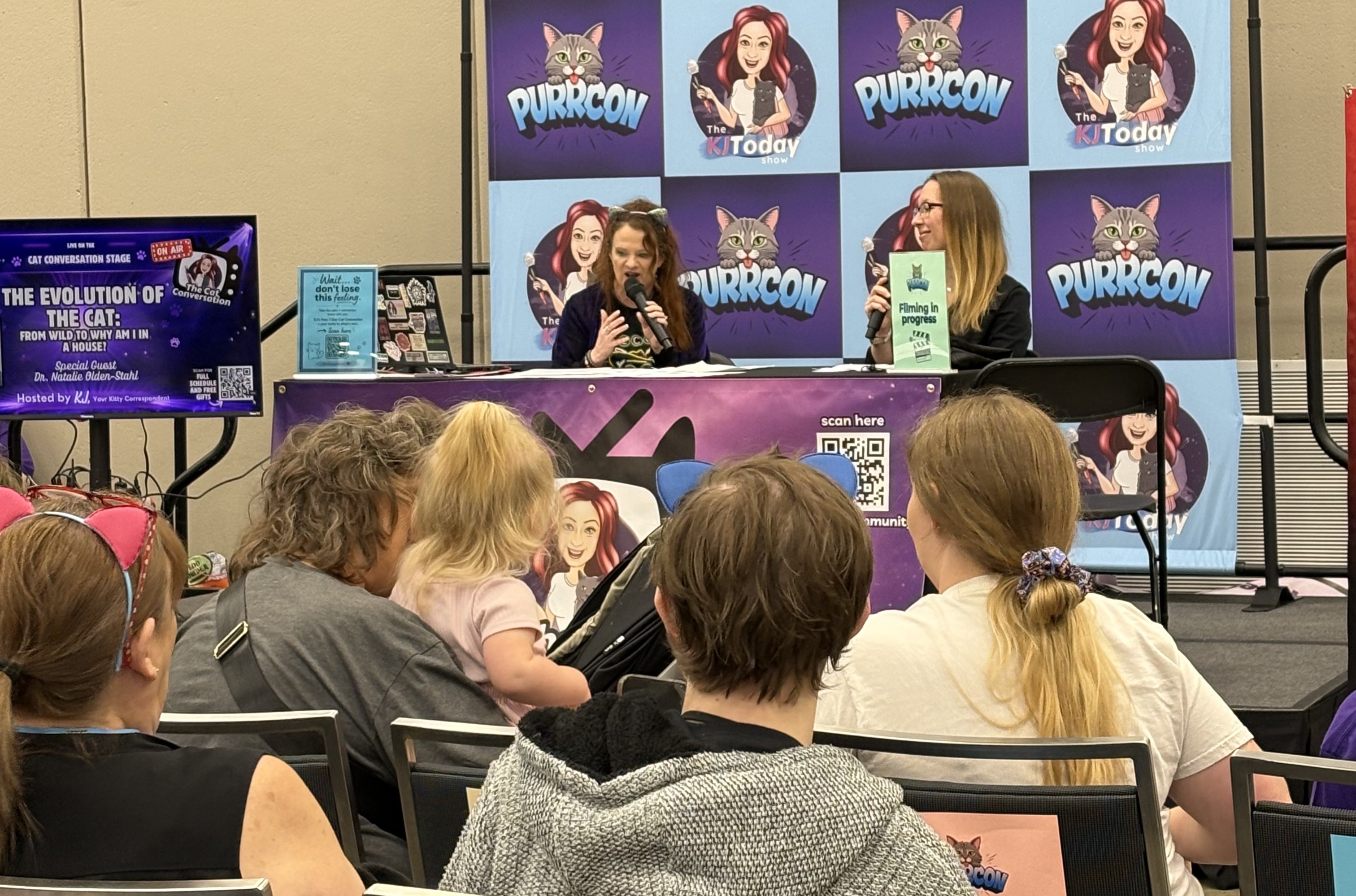 KJ hosting The Cat Conversation at PurrCon