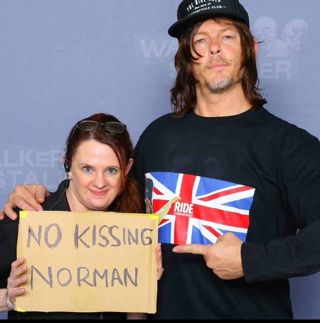 KJ with Norman Reedus